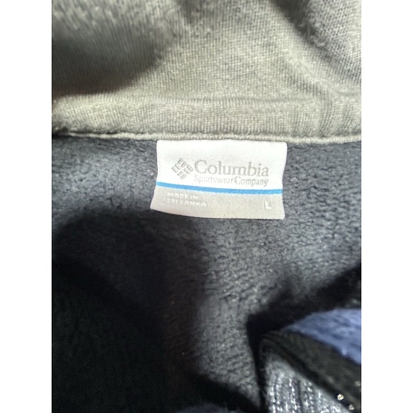 Columbia Sweater Mens Size L Black Great Hart Mountain III Half Zip Pullover EUC - Picture 7 of 12
